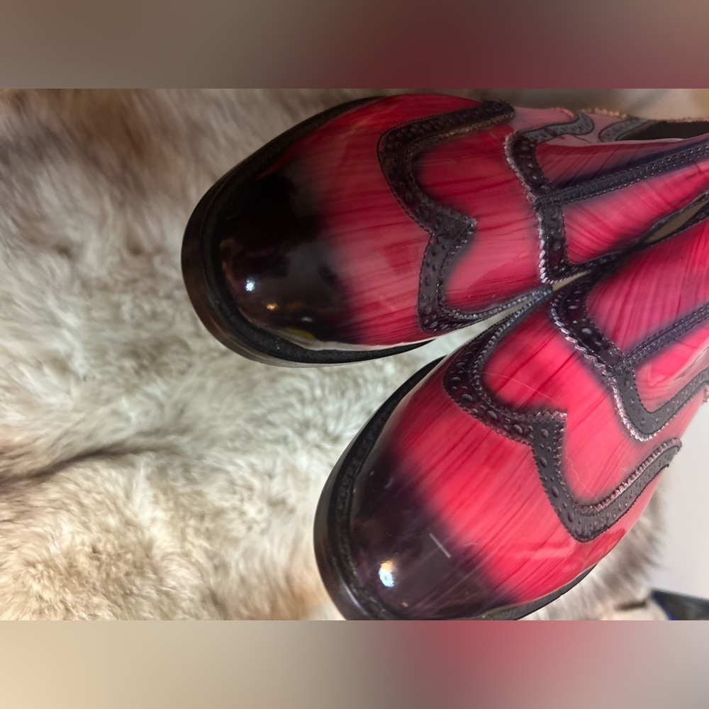 Handcrafted Girotti leather wingtip boots - Picture 9 of 14
